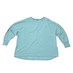 L.L. Bean Women's Regular Fit Oversized Sweatshirt Blue Size XL 25 x 28